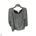 Blouse 3/4 Sleeve By Christopher And Banks In Plaid Pattern, Size: L
