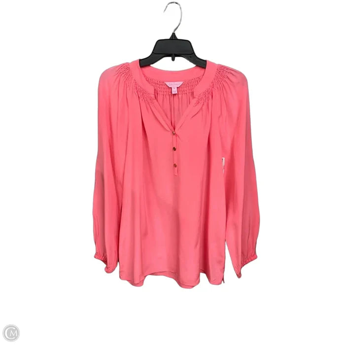 Blouse Designer By Lilly Pulitzer In Orange, Size: M