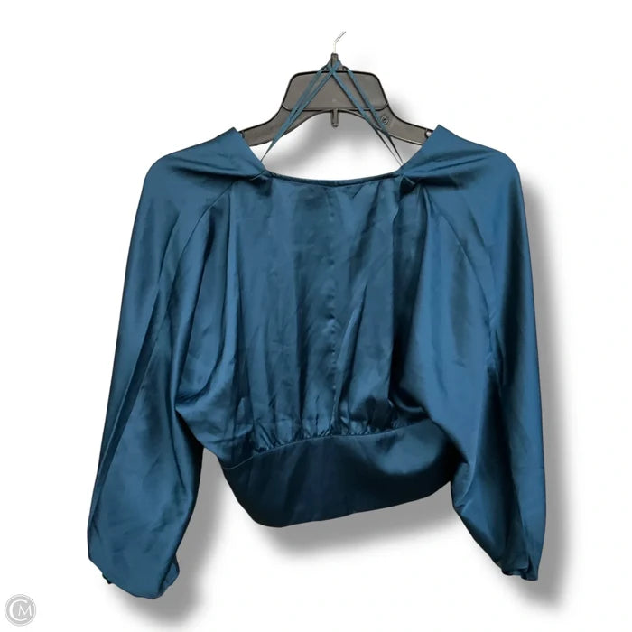 Blouse Long Sleeve By Banana Republic In Blue, Size: S
