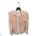 Blouse Long Sleeve By C And C In Striped Pattern, Size: M