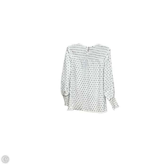Blouse Long Sleeve By Clothes Mentor In Black & White, Size: S