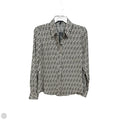 Blouse Long Sleeve By Express In Black & Cream, Size: Xs