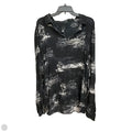 Blouse Long Sleeve By H&m In Black & Grey, Size: Xxl