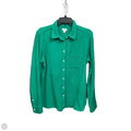 Blouse Long Sleeve By J. Crew In Green, Size: M