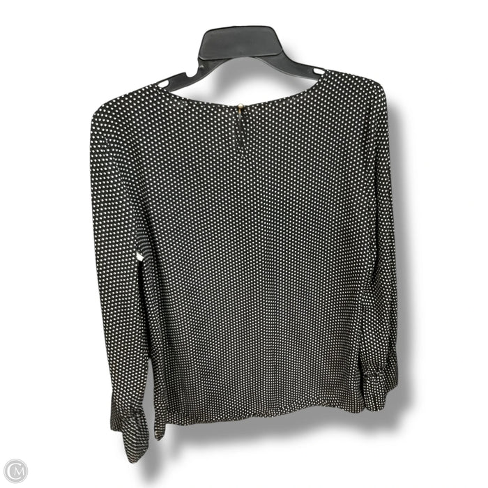 Blouse Long Sleeve By Limited In Polkadot Pattern, Size: M
