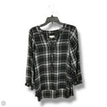 Blouse Long Sleeve By Loft In Black & White, Size: S