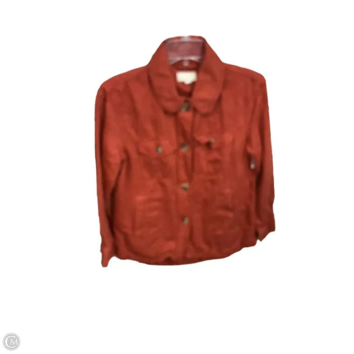 Blouse Long Sleeve By Loft In Bronze, Size: Xsp