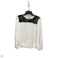 Blouse Long Sleeve By New York And Co In Black & White, Size: Xs