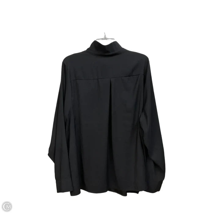 Blouse Long Sleeve By Torrid In Black, Size: 3x