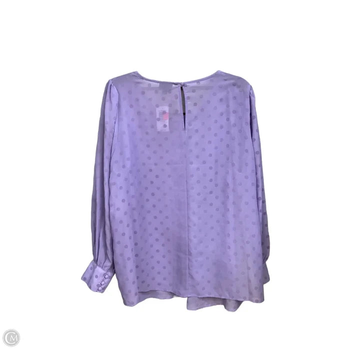 Blouse Long Sleeve By Torrid In Polkadot Pattern, Size: 1x