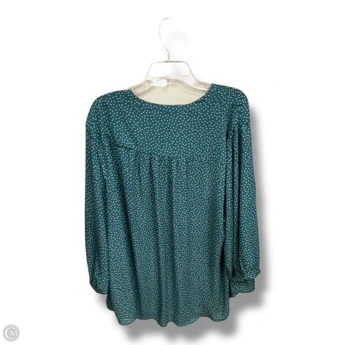 Blouse Long Sleeve By Torrid In Polkadot Pattern, Size: 4x