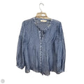 Blouse Long Sleeve By Vineyard Vines In Blue, Size: S