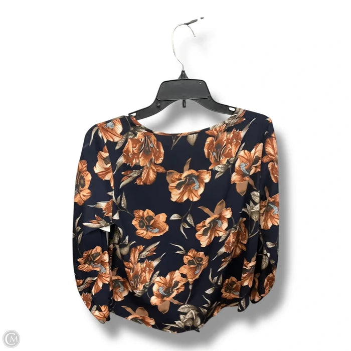 Blouse Long Sleeve By West Kei In Floral Print, Size: S