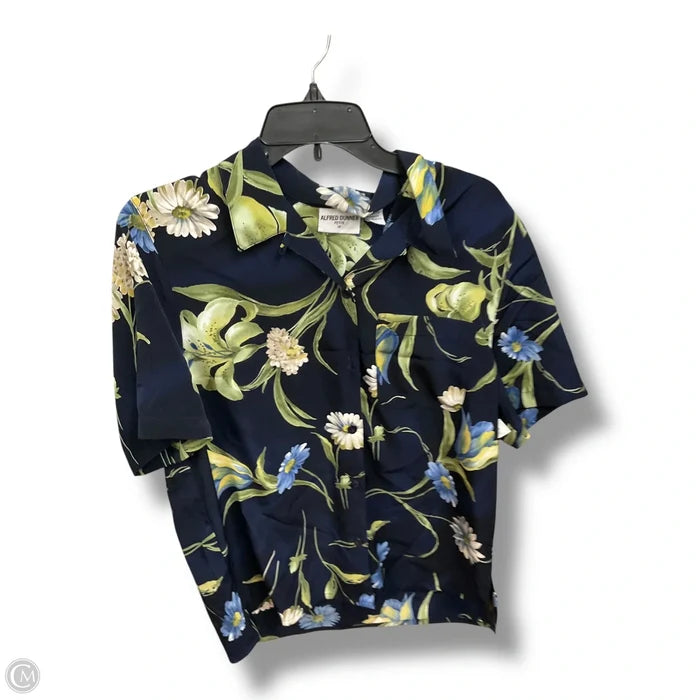Blouse Short Sleeve By Alfred Dunner In Floral Print, Size: Xl