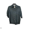 Blouse Short Sleeve By Bentley In Black, Size: M