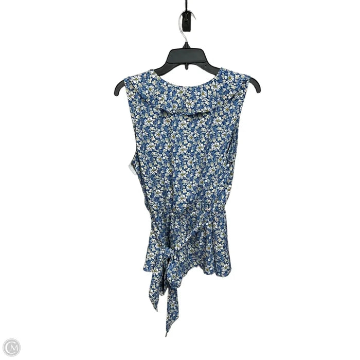 Blouse Sleeveless By Max Studio In Floral Print, Size: L