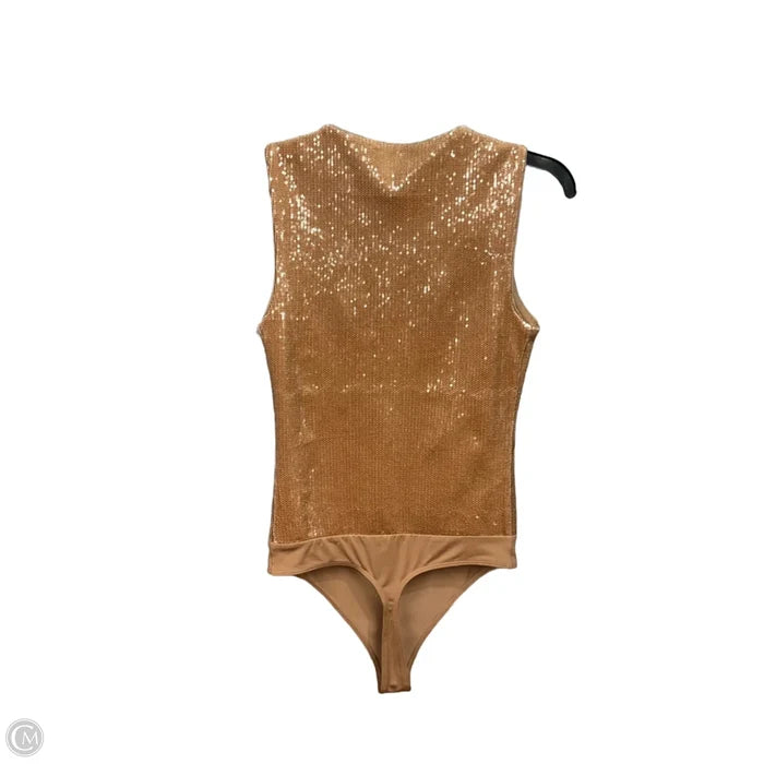 Bodysuit By Express In Gold, Size: S