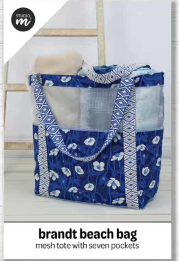 Brandt Beach Bag - by Studio M Squared  Paper Sewing Pattern