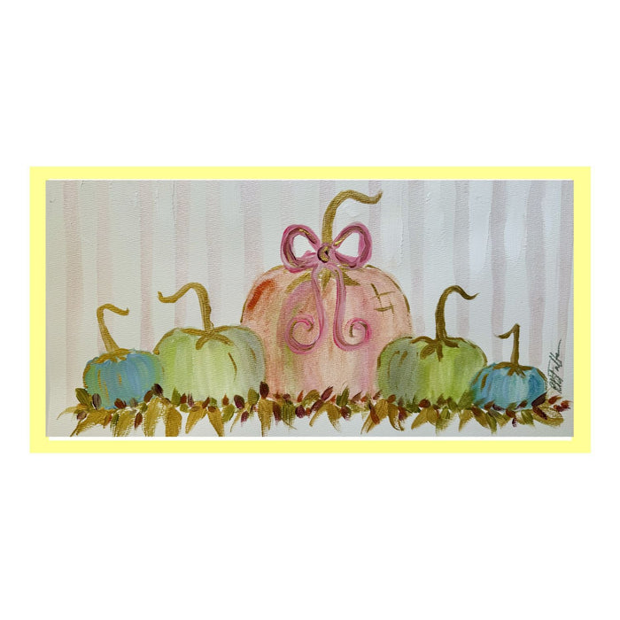 Bridgett Pink Bow Pumpkin Group Swap