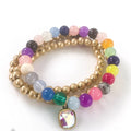 Bright Multi-Color Bracelet Stack