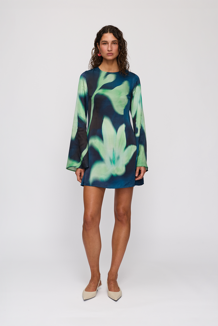 Brisa Mini Dress - Midnight Flower