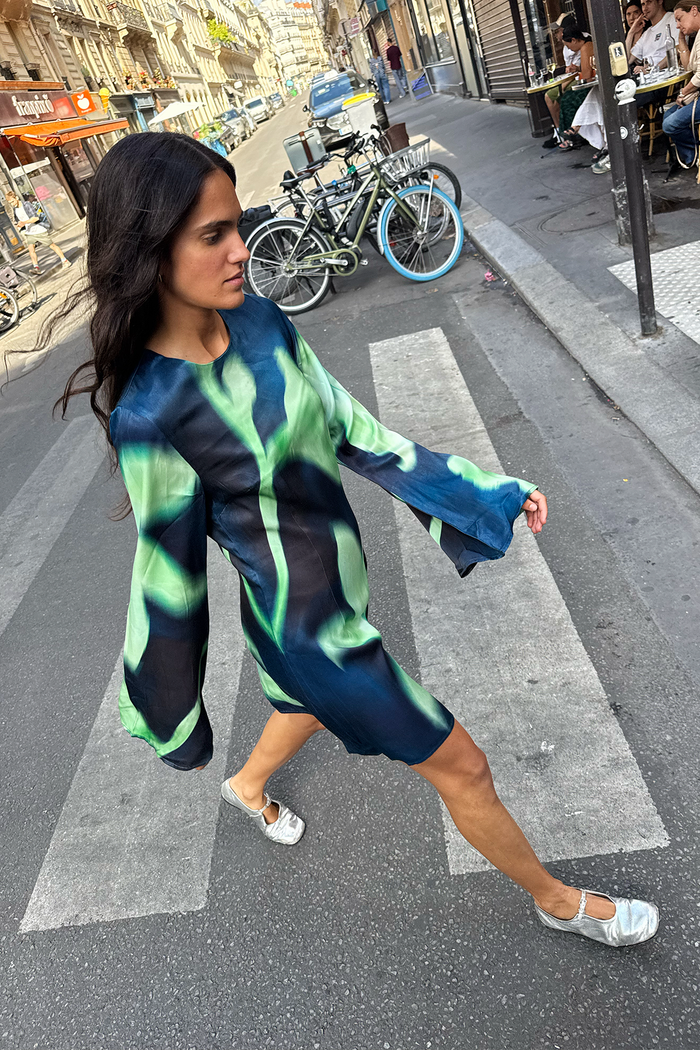 Brisa Mini Dress - Midnight Flower