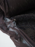 Brown Sequin Stretch Mesh