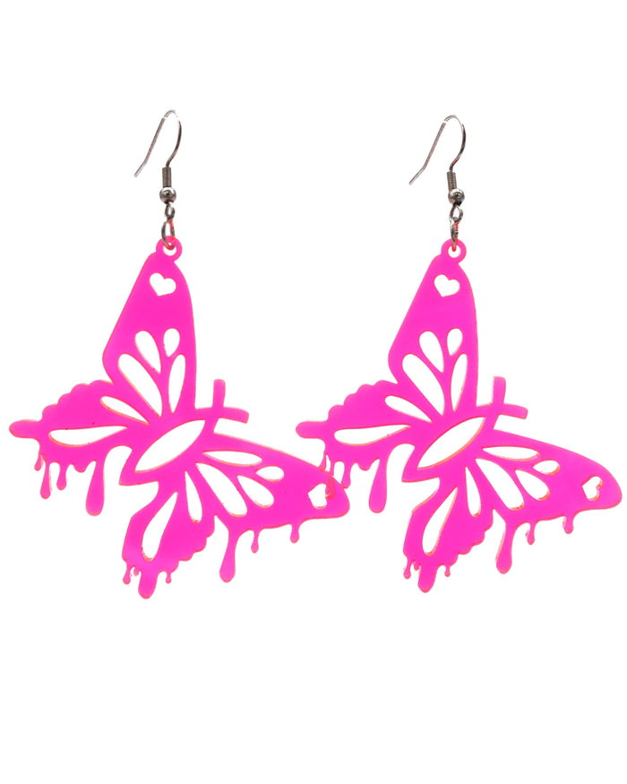 Butterfly Trip Earrings, Dangle Earrings, - One Stop Rave