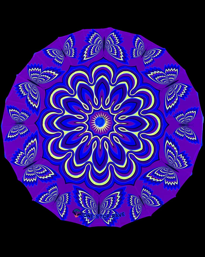 Butterfly Trip Parasol, Parasol, - One Stop Rave