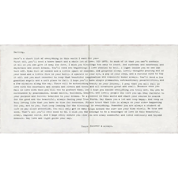 Camp Letter Art Print
