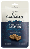 Canagan Salmon Biscuit Bakes grain-free dog treats, front of the 150g bag