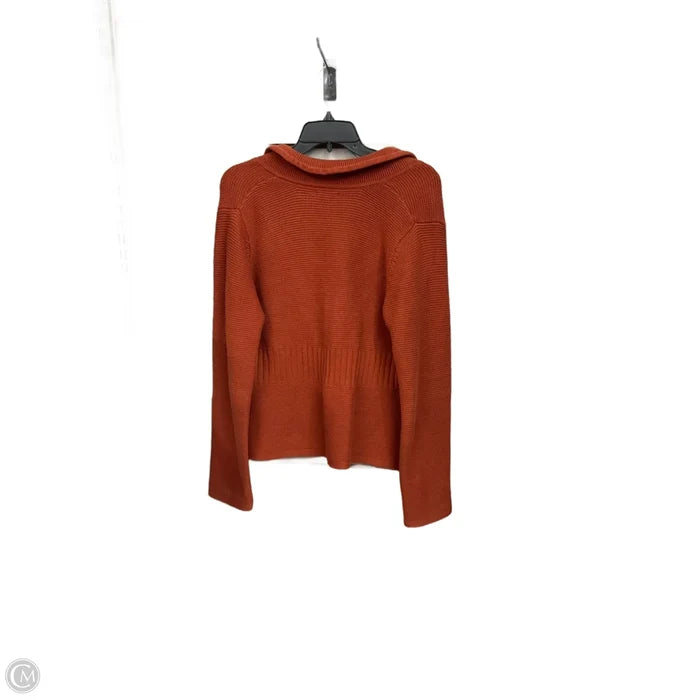 Cardigan By Apt 9 In Orange, Size: L