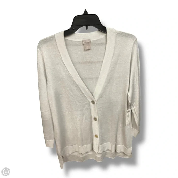 Cardigan By Chicos In Grey, Size: L