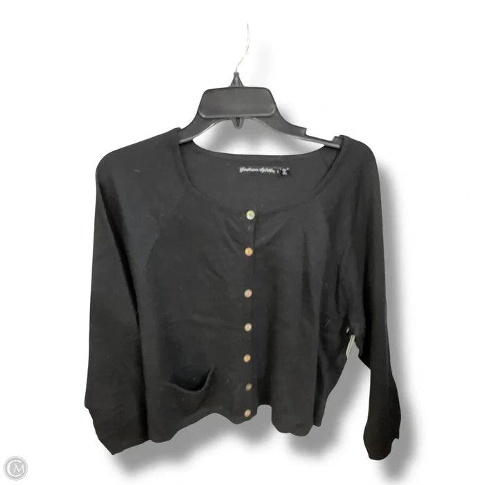Cardigan By Clothes Mentor In Black, Size: L