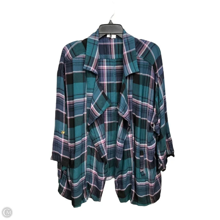 Cardigan By Clothes Mentor In Green, Size: Xl