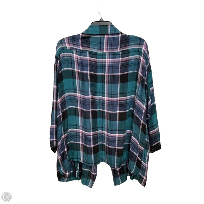 Cardigan By Clothes Mentor In Green, Size: Xl
