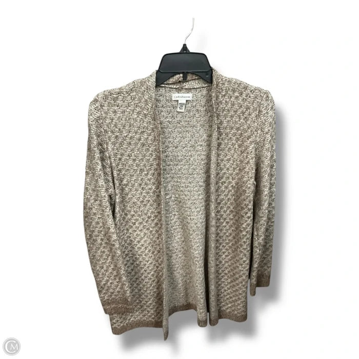 Cardigan By Croft And Barrow In Brown & White, Size: Mp
