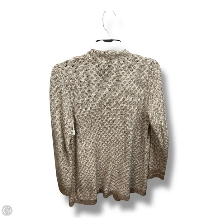 Cardigan By Croft And Barrow In Brown & White, Size: Mp