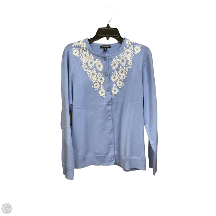 Cardigan By Lands End In Blue, Size: Xl