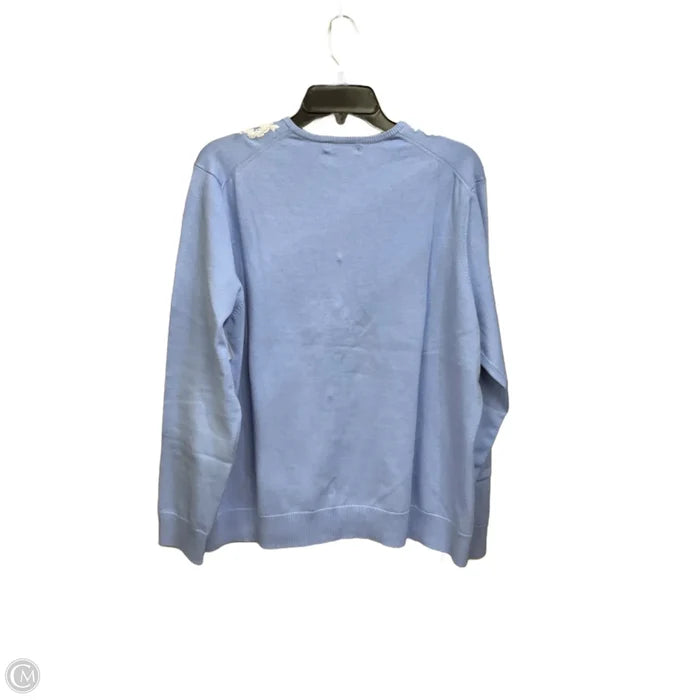 Cardigan By Lands End In Blue, Size: Xl