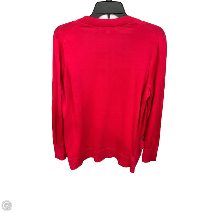 Cardigan By Loft In Red, Size: Xl