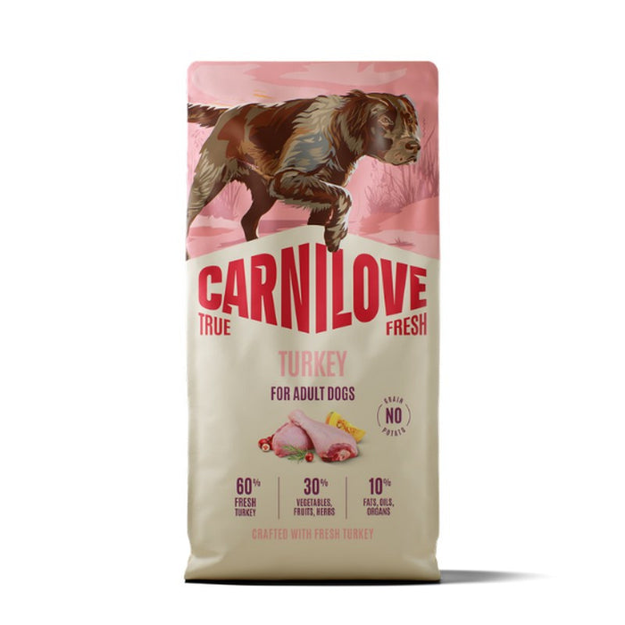 Carnilove True Fresh Turkey grain-free dry dog food, 1.5kg bag
