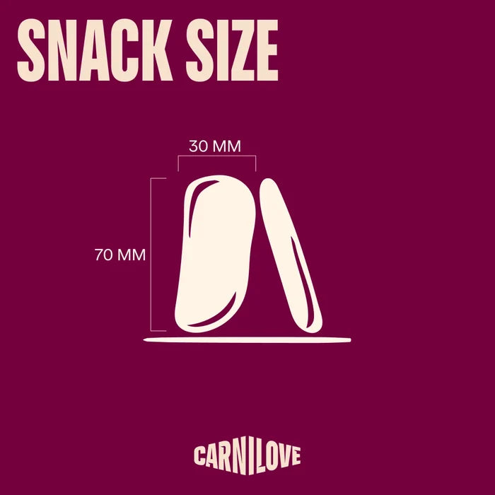 Additional packaging view of the Carnilove turkey and rabbit jerky dog treats