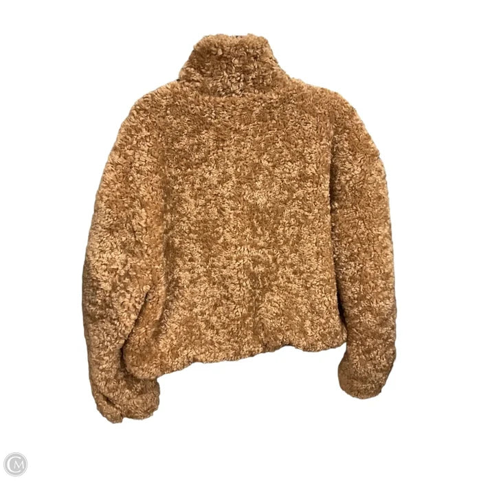 Coat Faux Fur & Sherpa By Blanknyc In Tan, Size: M