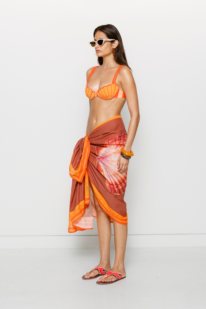 Concha Sarong - Chocolate