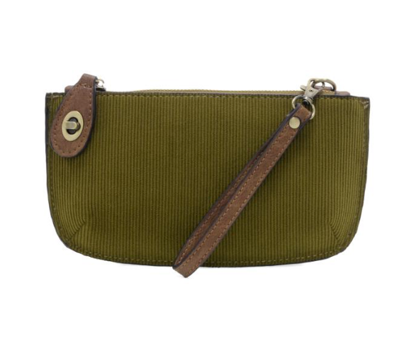 Corduroy Mini Crossbody Wristlet
