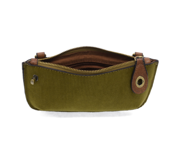 Corduroy Mini Crossbody Wristlet