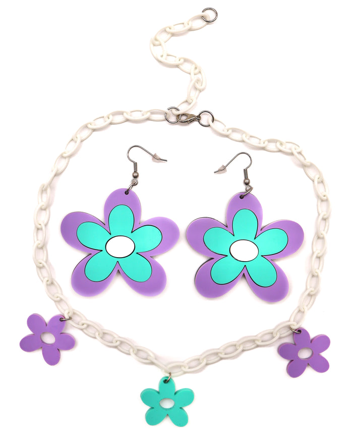 Crazy Daisy Earrings, Dangle Earrings, - One Stop Rave