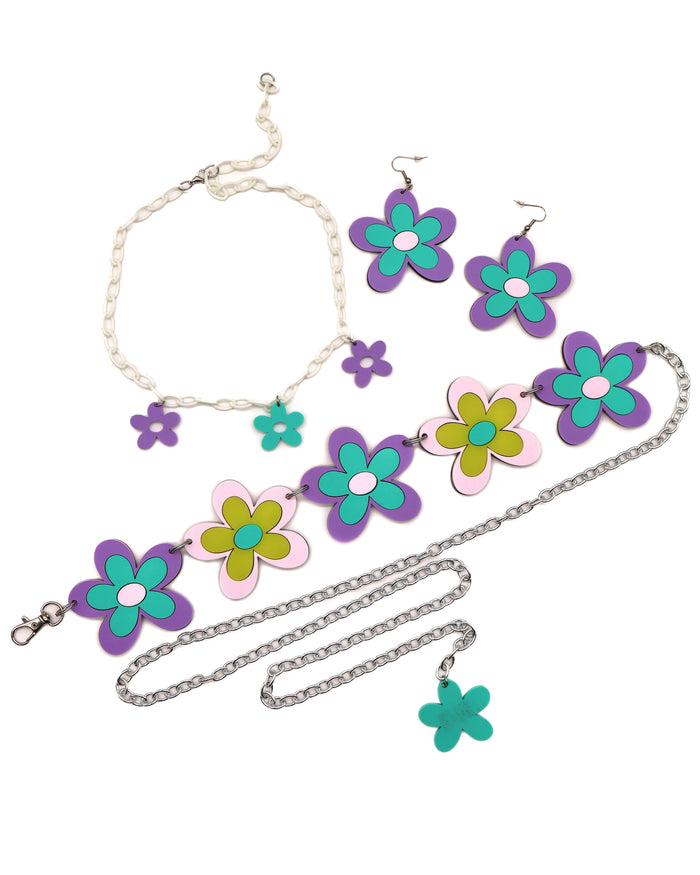 Crazy Daisy Earrings, Dangle Earrings, - One Stop Rave