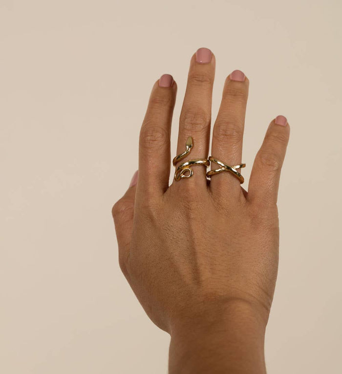 Crossover Cuff Ring